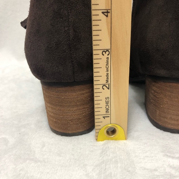 Blondo Waterproof Suede Ankle Boots Size 9.5 Boho Granola Girl Western Country - Picture 8 of 14